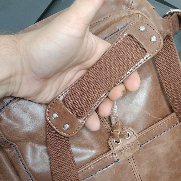 The Sak brown leather backpack/crossbody/shoulder bag. - Picture 16 of 16